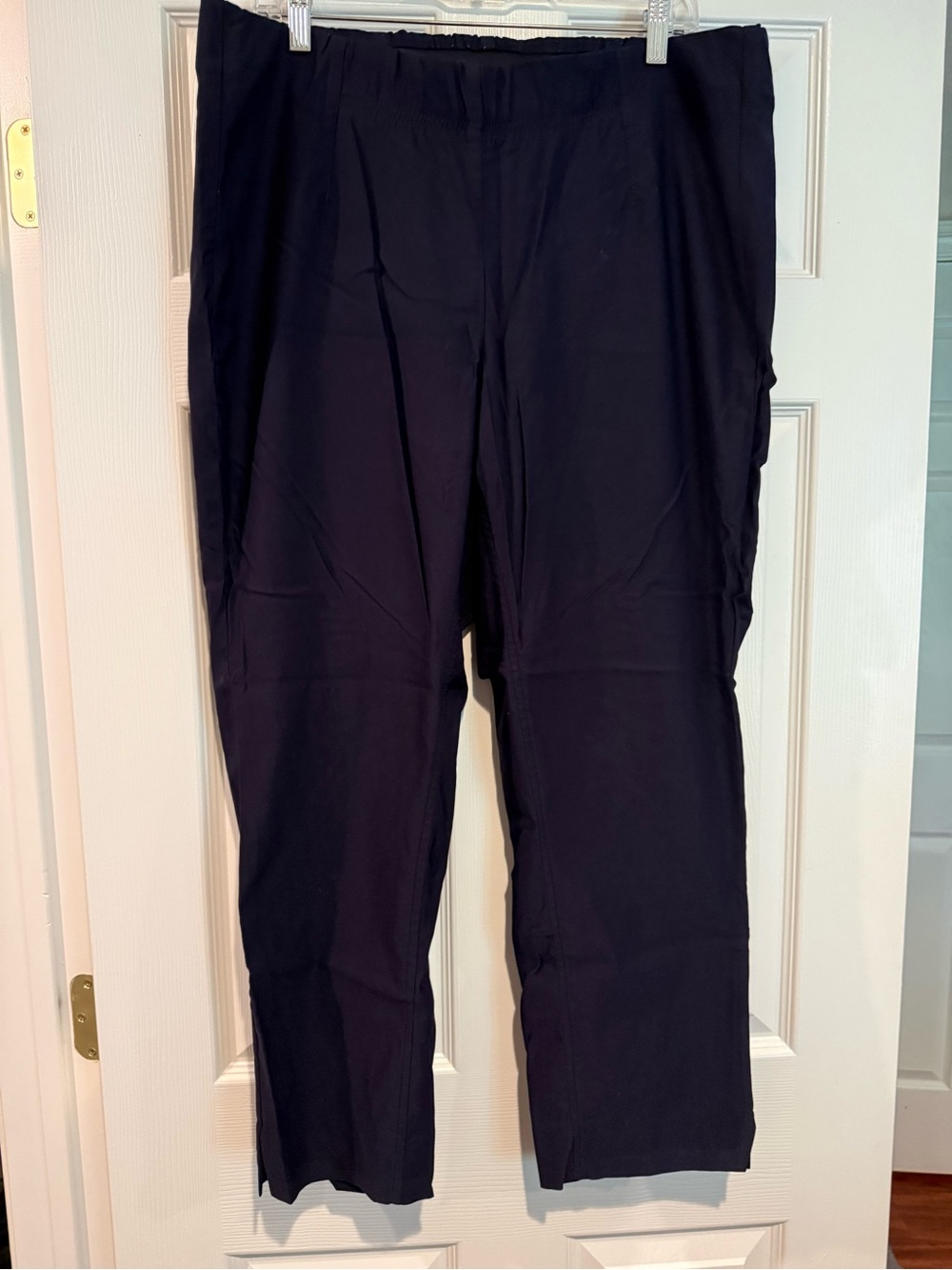 Tribal Ava Straight Pull On Pants navy blue size 18 W